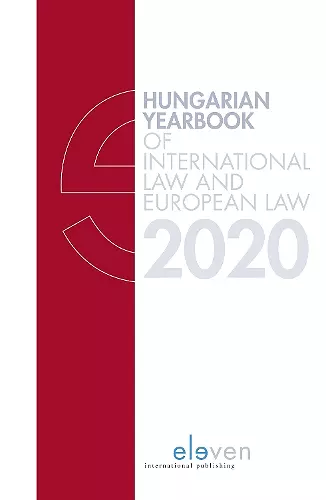 Hungarian Yearbook of International and European Law 2020 cover