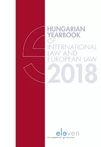 Hungarian Yearbook of International and European Law 2018 cover