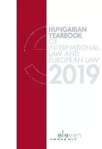 Hungarian Yearbook of International Law and European Law 2019 cover