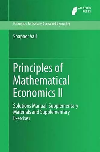 Principles of Mathematical Economics II cover