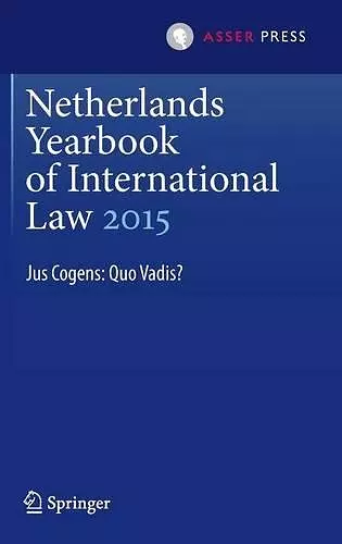 Netherlands Yearbook of International Law 2015 cover