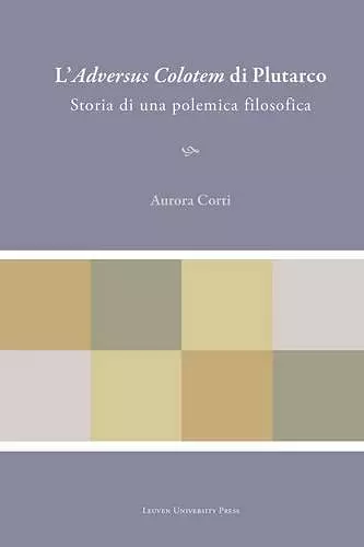 L’Adversus Colotem di Plutarco cover