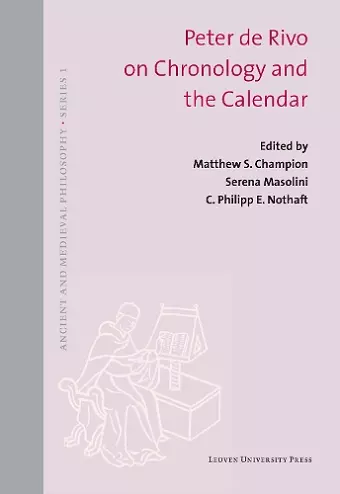 Peter de Rivo on Chronology and the Calendar cover