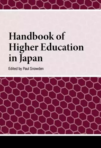 Handbook of Higher Education in Japan cover