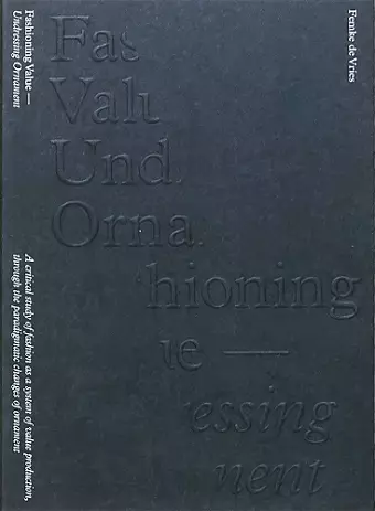 Fashioning Value— Undressing Ornament cover