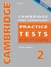 Cambridge First Certificate Practice Tests - Teacher's Book 2 cover