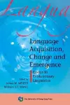 Language Acquisition, Change and Emergence cover