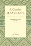 A Garden of One's Own cover