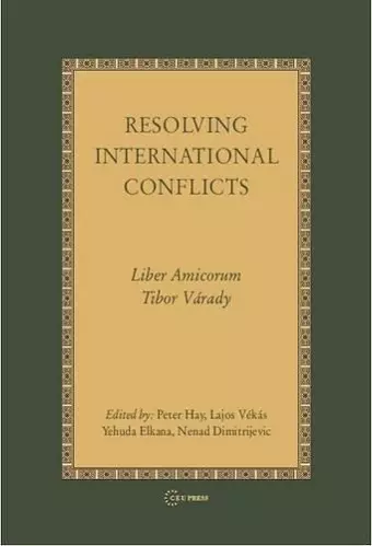 Resolving International Conflicts cover