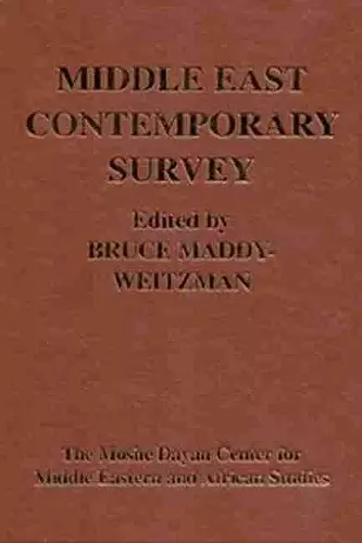 Middle East Contemporary Survey v. 23; 1999 cover