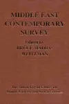 Middle East Contemporary Survey v. 23; 1999 cover