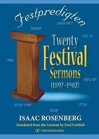 Twenty Festival Sermons (1897-1902) cover