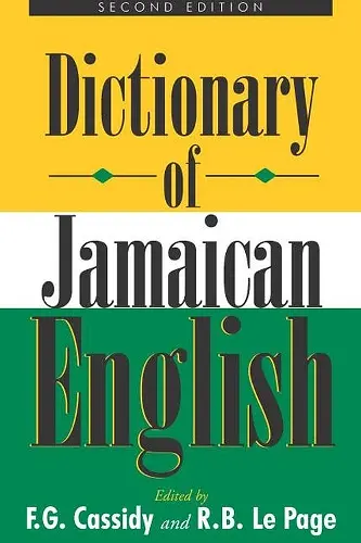 Dictionary of Jamaican English cover