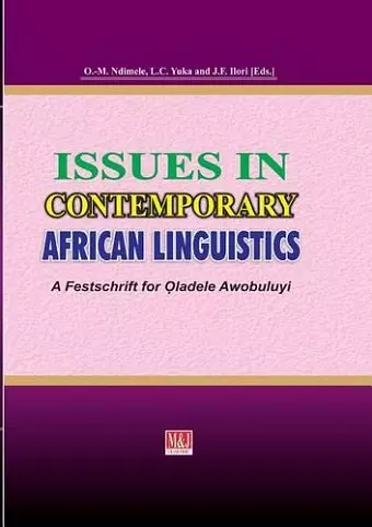 Issues in Contemporary African Linguistics cover