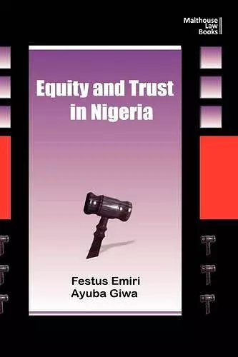 Equity and Trust in Nigeria cover