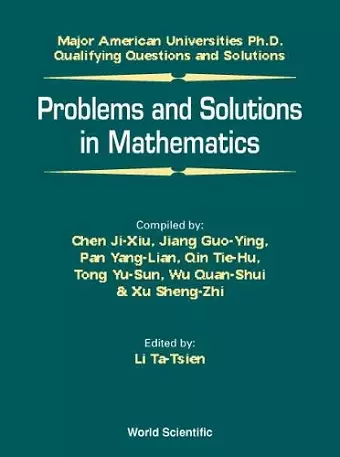 Problems And Solutions In Mathematics cover