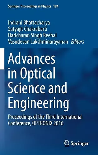 Advances in Optical Science and Engineering cover