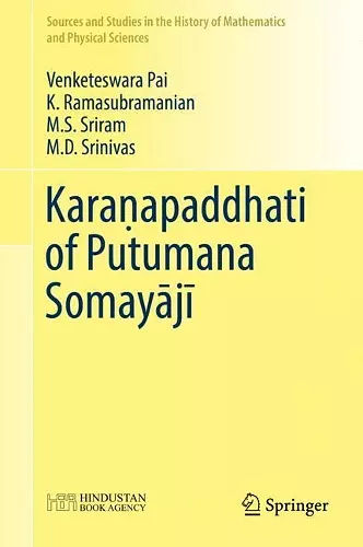 Karaṇapaddhati of Putumana Somayājī cover