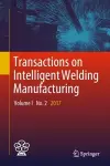 Transactions on Intelligent Welding Manufacturing cover
