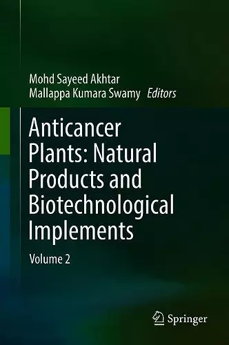 Anticancer Plants: Natural Products and Biotechnological Implements cover