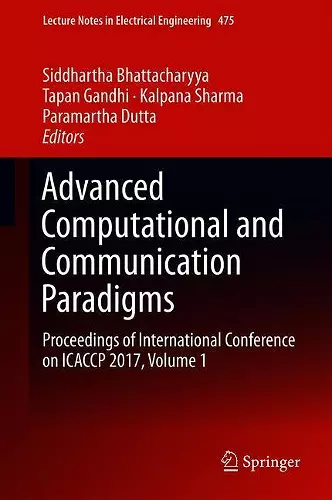 Advanced Computational and Communication Paradigms cover