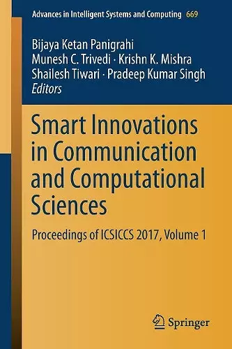 Smart Innovations in Communication and Computational Sciences cover