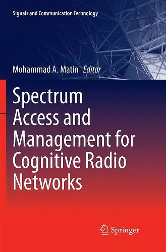 Spectrum Access and Management for Cognitive Radio Networks cover