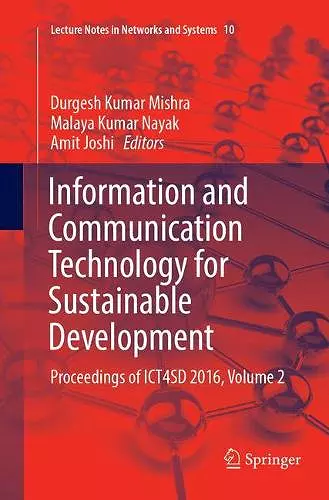 Information and Communication Technology for Sustainable Development cover