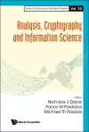 Analysis, Cryptography And Information Science cover
