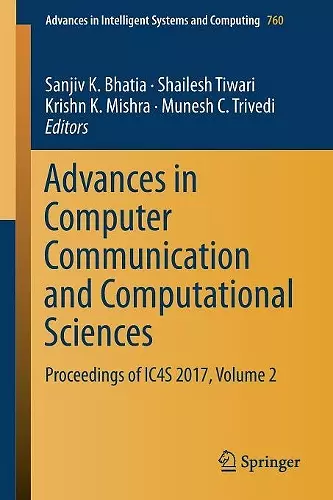 Advances in Computer Communication and Computational Sciences cover