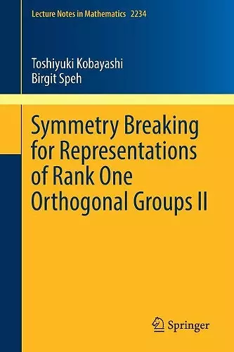 Symmetry Breaking for Representations of Rank One Orthogonal Groups II cover