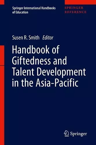 Handbook of Giftedness and Talent Development in the Asia-Pacific cover