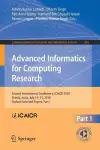 Advanced Informatics for Computing Research cover