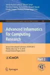 Advanced Informatics for Computing Research cover