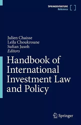 Handbook of International Investment Law and Policy cover