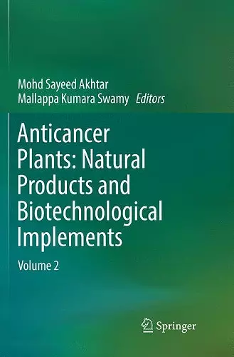 Anticancer Plants: Natural Products and Biotechnological Implements cover