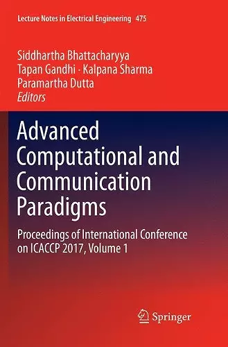 Advanced Computational and Communication Paradigms cover