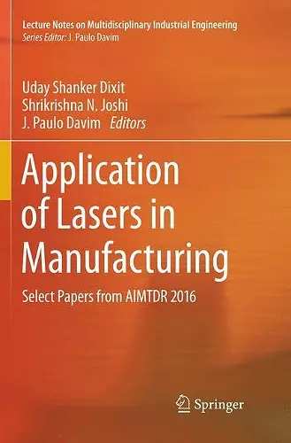 Application of Lasers in Manufacturing cover