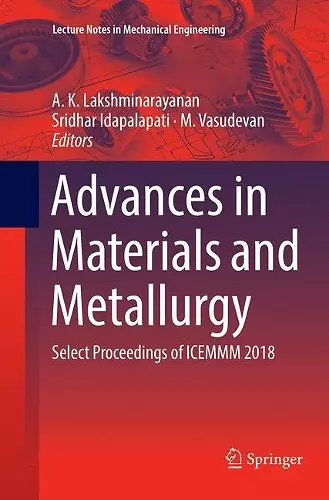 Advances in Materials and Metallurgy cover