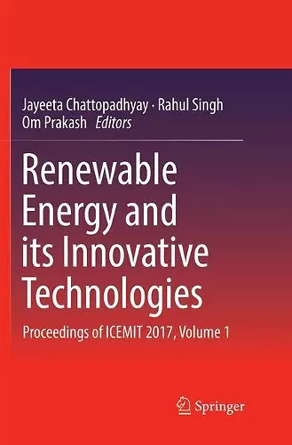 Renewable Energy and its Innovative Technologies cover