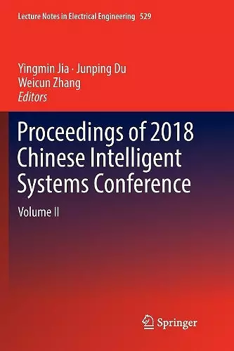 Proceedings of 2018 Chinese Intelligent Systems Conference cover