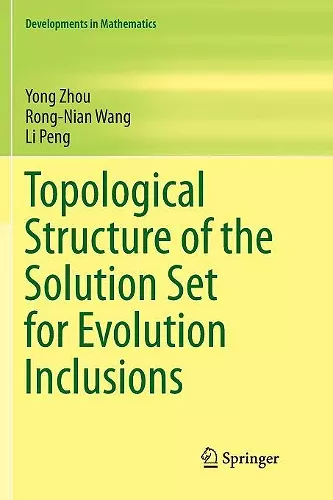 Topological Structure of the Solution Set for Evolution Inclusions cover