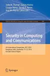 Security in Computing and Communications cover