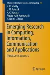 Emerging Research in Computing, Information, Communication and Applications cover