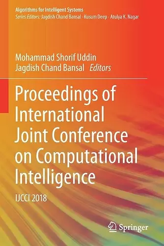 Proceedings of International Joint Conference on Computational Intelligence cover