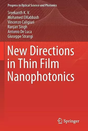 New Directions in Thin Film Nanophotonics cover