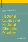 Fractional Calculus and Fractional Differential Equations cover