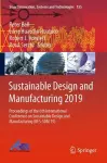 Sustainable Design and Manufacturing 2019 cover