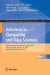 Advances in Computing and Data Sciences cover