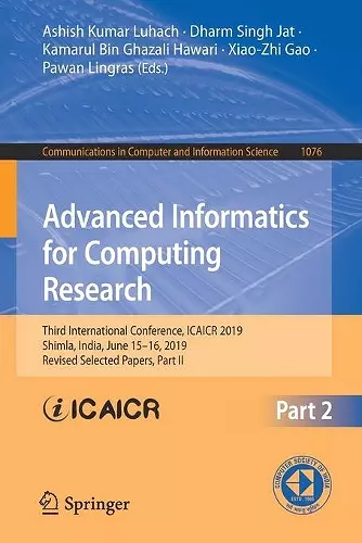 Advanced Informatics for Computing Research cover